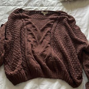 Brown fuzzy sweater
